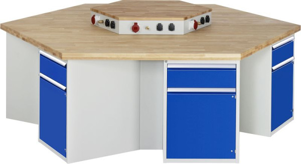 Etabli de groupe RAU 4000 - modèle 467, L2700 x P2340 x H900 mm, avec fixation énergétique, 03-467-135B5M-EA1.11