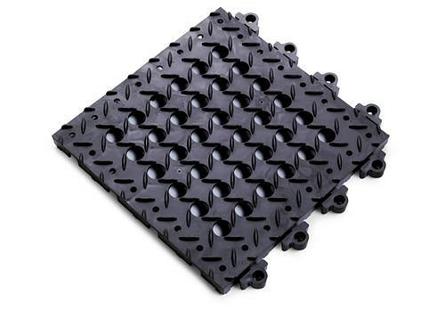 Dalle antifatigue DENIOS DF, PVC, noir, 30,5 cm x 30,5 cm, 179-383