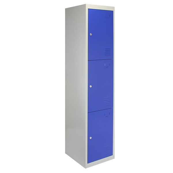 Armoire casière KuKoo à 3 portes en bleu, 23979