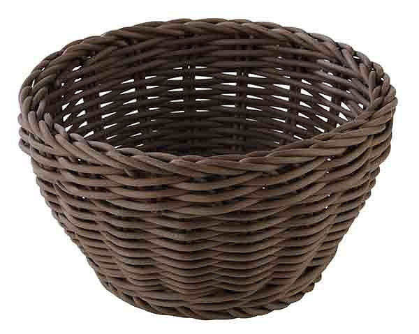 Panier APS, rond, Ø 16 cm, hauteur : 8 cm, polypropylène, marron, -PROFI LINE-, 50603