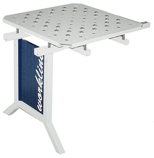 Module d'extrémité de table à billes Bedrunka+Hirth sans rails de guidage, 2 branches, dimensions en mm (LxP) : 750 x 750, 07.61.70