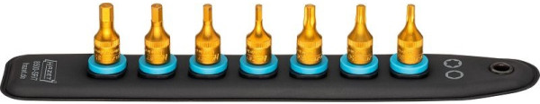Hazet SmartRail avec 7 fentes, carré 6,3 mm (1/4 pouce), profil TORX® interne, profil hexagonal interne, nombre d'outils : 7, 8500-SR/7