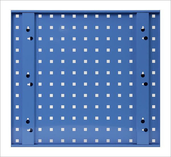 Tôle perforée ADB, L 493 x l 456 mm, coloris : bleu, RAL 5012, 23096