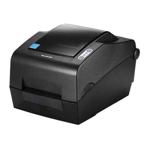 Imprimante d'étiquettes à transfert thermique ou thermique direct Bixolon 4 pouces, support de ruban jusqu'à 300 m, gris, Ethernet, SLP-TX400EG