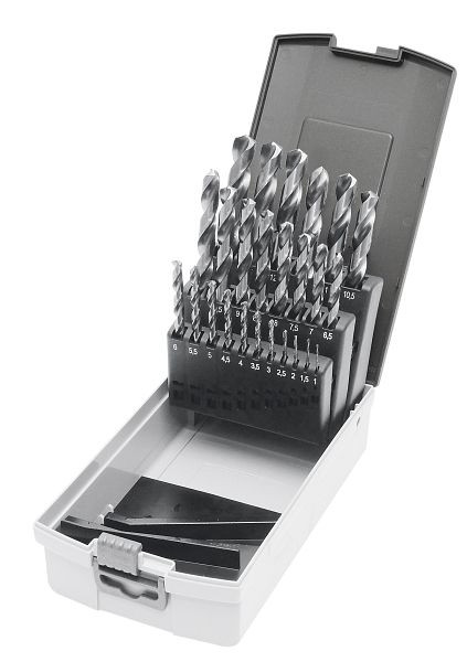 Coffret pour forets hélicoïdaux Kraftwerk 25 pièces HSS-G 1-13 / 0,5 mm, 11905