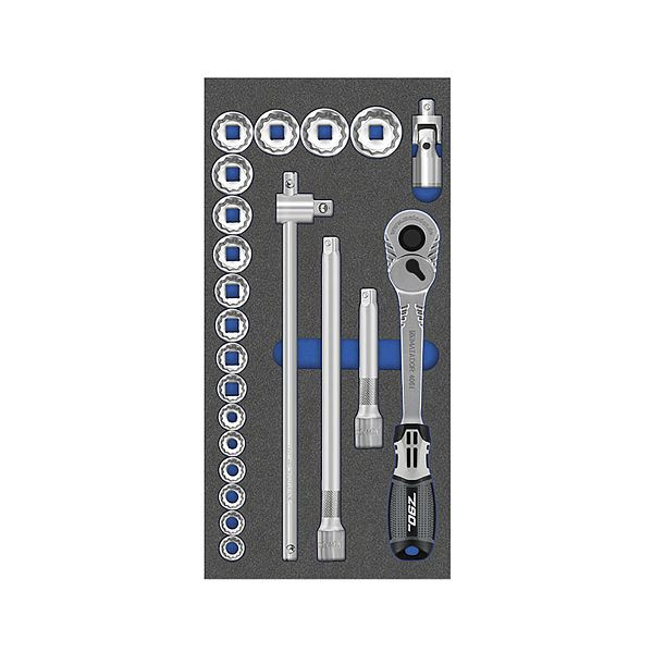 Module d'outils MATADOR : clé à douille 12,5 (1/2), 1/3 : 390 x 193 mm, poids : 2950 g, 8164 1402