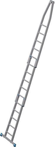Échelle à rallonge Krause en aluminium, jeu de 3 pièces, 15 échelons, 307668