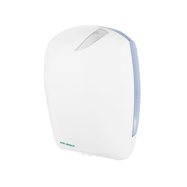 Distributeur d'essuie-mains en rouleau Air Wolf, mural, blanc, plastique ABS, 1 rouleau d'essuie-tout, série Beta, 30-106