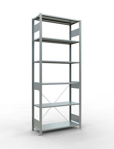 Étagère Schulte, champ de base, 6 niveaux de rangement, traverse, charge du compartiment 150 kg, 1060 x 436 x 2500 mm, 278693