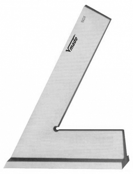 Vogel Germany angle pointu DIN 875, inoxydable, GG 2, 45 °, 120 mm x 80 mm, avec butée, 314022