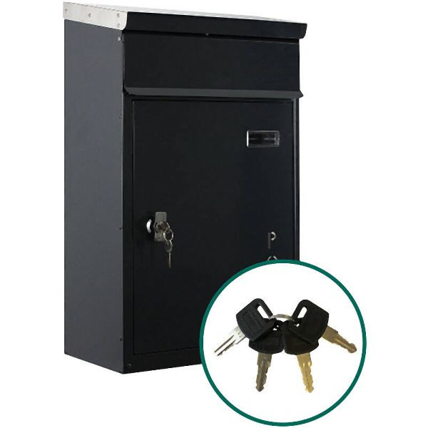 ScanProDesign Safepost 854 Tiamat avec 4 clés, gris anthracite, 211095