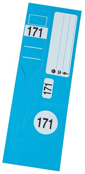 Jeu de porte-clés Eichner "Guide Number Light", bleu, UE : 300 pièces, 9219-00952