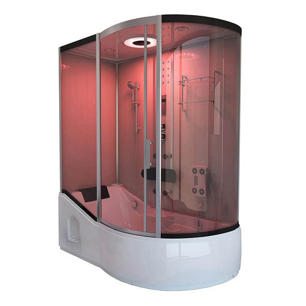 Cabine de douche HOME DELUXE ALLIN 2IN1 - blanc droite, 1059