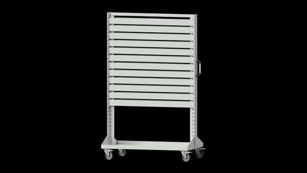 Chariot de base pour établis ANKE, modèle 605, 1250 x 720 x 1950 mm (AM 1211), RAL 7035, 962.167