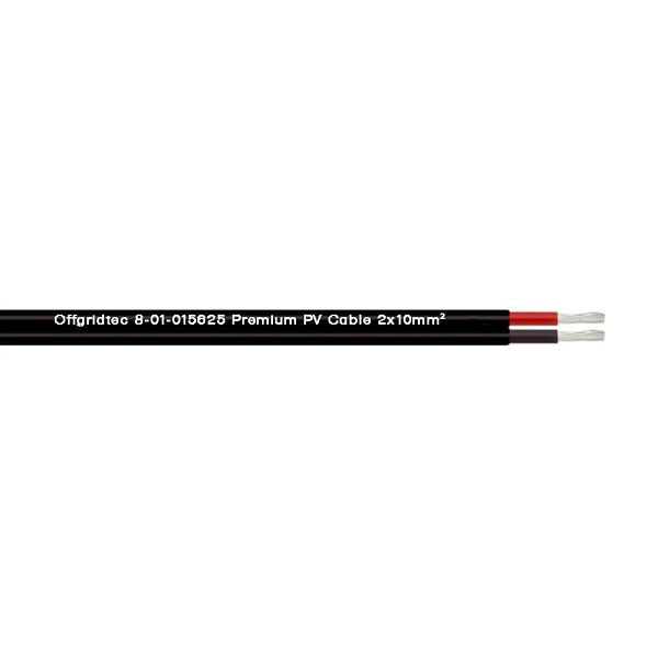 Câble solaire Offgridtec 2x10 mm² PV1-F câble solaire à deux conducteurs noir, 8-01-015625