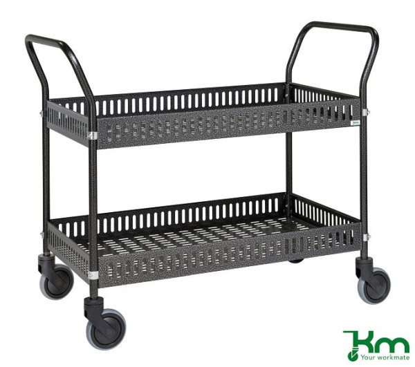 Chariot de table Kongamek avec jante, 4 roulettes pivotantes, gris anthracite, KM8200
