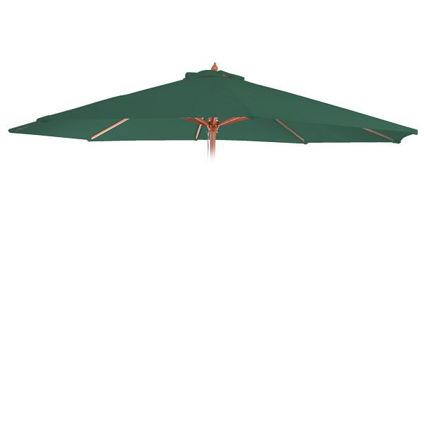 Housse de rechange Mendler pour parasol Florida, housse de rechange pour housse de parasol, Ø 3,5 m polyester 8 lattes, vert, 97767