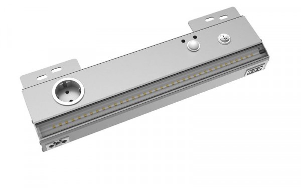 ELMEKO Luminaire de cabinet à LED LLX-400-B, 230V AC, 1.200lm, 13W, avec détecteur de mouvement, 72 40X 1B