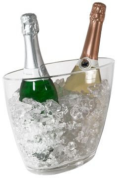 Seau à champagne Contacto, ovale, transparent 28 cm, 6767/280