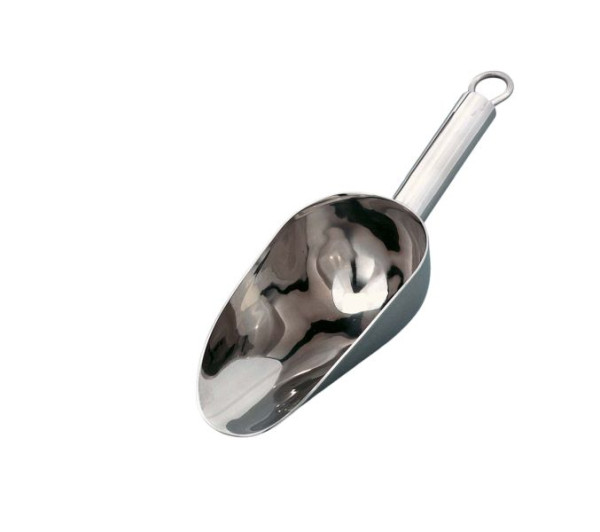 Cuillère à farine GSD en acier inoxydable, 20 cm, UE : 12 pièces, 32 045