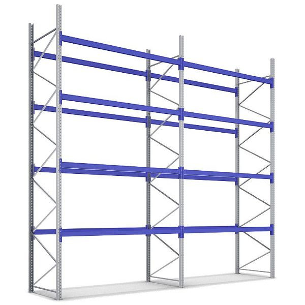 BITO palette rack set /P3 5005/1100/8600 K-rack 4 niveaux 1000 RAL5010 non monté, C0710-0734