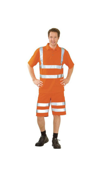 Polo haute visibilité Planam, orange uni, taille L, 2091052