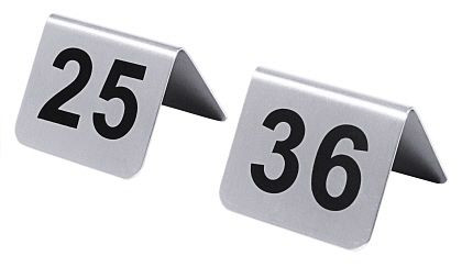 Plaques d'immatriculation de table Contacto 25-36 avec sérigraphie noire, 1054/636