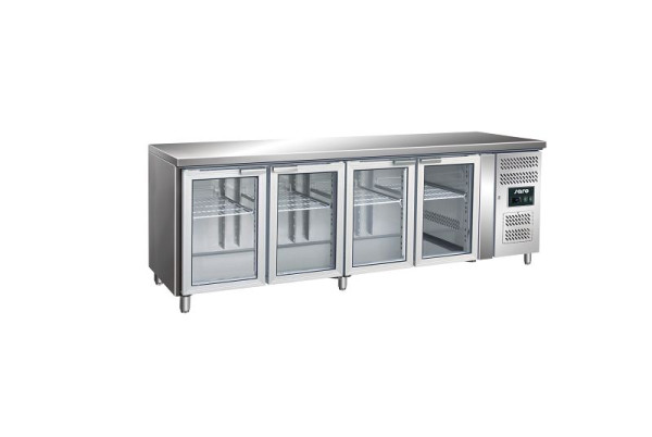 Table réfrigérante Saro avec porte vitrée modèle GN 4100 TNG, 323-3154