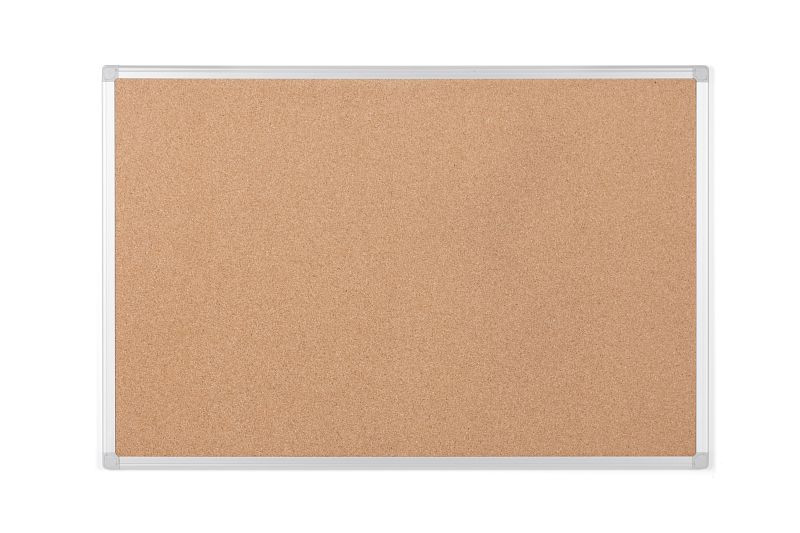 Tableau en liège écologique Bi-Office Earth avec cadre en aluminium 90x60cm, CA031790