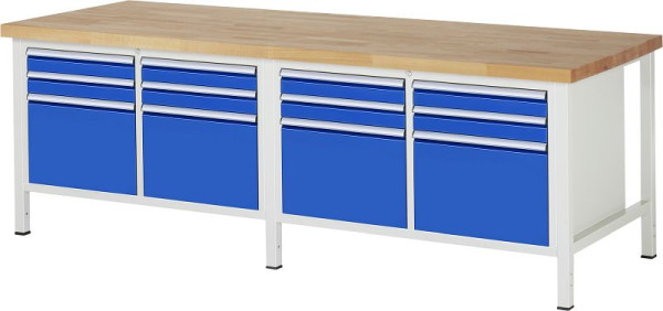 Etabli RAU série 8000 - modèle 8474, L2500 x P900 x H840 mm, 13-8474A2-259B4S.11