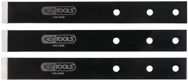 KS Tools jeu de lames de grattoir pliantes, longueur de lame 19 mm, 3 pièces, 140.2358