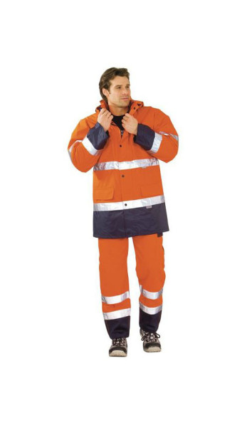 Parka haute visibilité Planam, orange/marine, taille L, 2056052