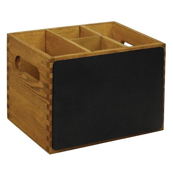 OLYMPIA porte-couverts en bois avec planche, GM243