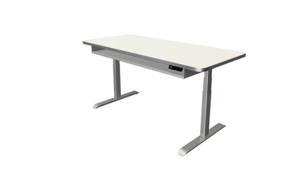 Kerkmann table debout/assise Move 4 Premium, L 1800 x P 800 mm, réglable en hauteur électriquement de 620 à 1270 mm, blanc, 10320310
