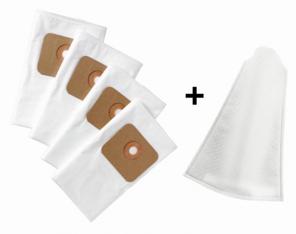 Sacs filtrants en molleton TECTOOL NTS et filtre humide 4 + 1, 13035
