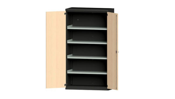 Etablis ANKE, armoire pour charges lourdes, modèle 101 VH, 1085 x 500 x 1950 mm, RAL 7016/décor hêtre, 620.029