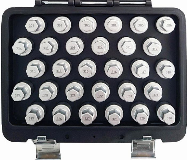 Jeu de clés de verrouillage de jante Kunzer Mercedes, 30 pièces, 7FSM30