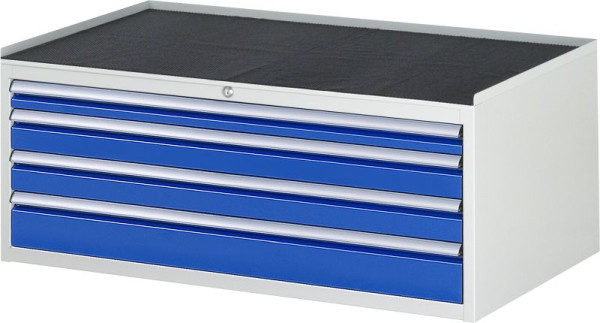 Armoire à tiroirs RAU série 7000, L1145xP650xH465mm, tiroirs : 1xH60, 2xH90, 1xH120mm, support métallique, 03-XXL2.7A-MT.11