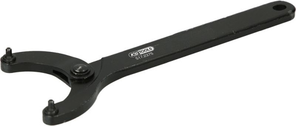 Tourne-écrou articulé à deux trous KS Tools, 40 - 80 mm, 517.2376