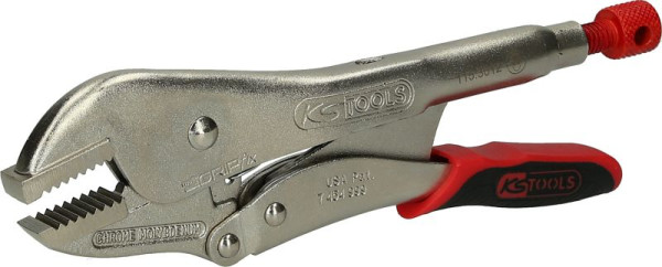 Pince multiprise KS Tools à dégagement facile, mâchoires droites, 50 mm, longueur 250 mm, 115.3012