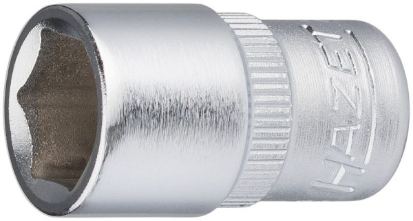 Douille Hazet, hexagonale, carré creux 6,3 mm (1/4"), 10 mm, moleté, 850-10