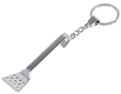 Spatule porte-clés Contacto avec chaîne et anneau, 7654/003