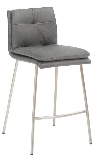 Tabouret Mayer Sitzmöbel 1231, structure à 4 pieds en acier inoxydable, gris clair, 1231_V4_30084