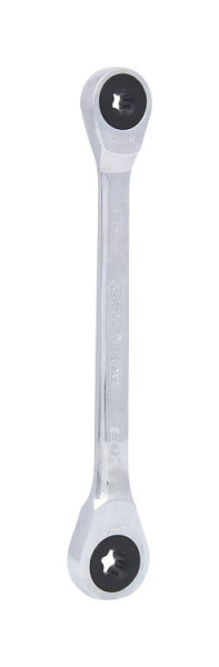 KS Tools GEARplus Torx E clé polygonale à double cliquet, E6xE8, 503.4351