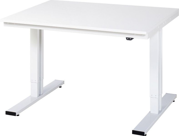 Table de travail RAU série adlatus 300 (réglable électriquement en hauteur), plaque en mélamine, 1250x720-1120x1000 mm, 08-WT-125-100-M