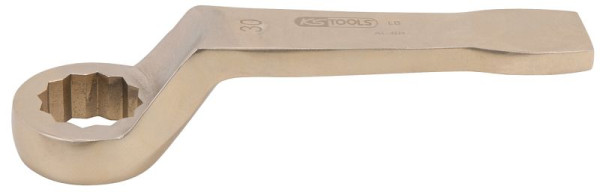 KS Tools BRONZEplus clé à anneau à chocs coudée 30 mm, 963.7836