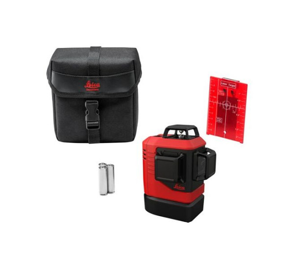 Leica Lino L6Rs-1 laser à lignes 3x360° auto-nivelant rouge, piles alcalines, 918976