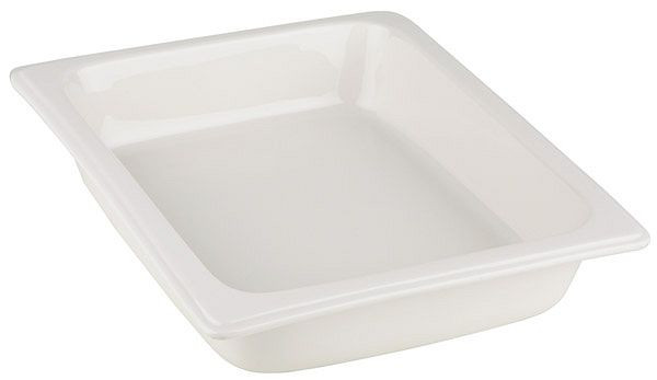 Récipient APS GN 1/2, 32,5 x 26,5 cm, hauteur : 6 cm, porcelaine, résistant à la chaleur jusqu'à 220°C, 82200