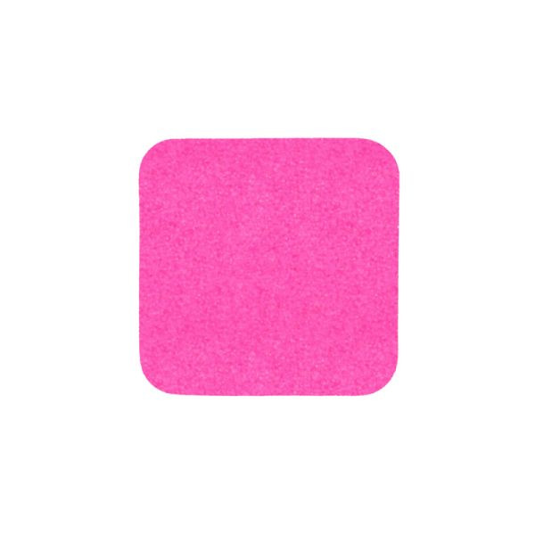 revêtement antidérapant m2, couleur signal rose, bandes individuelles 140x140mm, UE : 10 pièces, M1PV101401