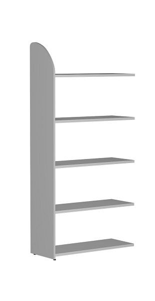 Kerkmann DANTE étagère champ 1900 x 800 mm 5 étagères, gris clair, 50981011